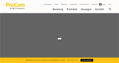 Desktop Screenshot of procom.de